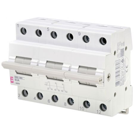(2421436) Перемикач навантаження SSQ 363 1-0-2. 3p 63A. ETI