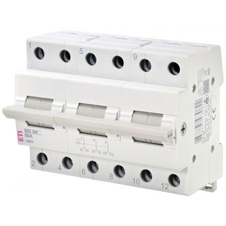 (2421437) Перемикач навантаження SSQ 380 1-0-2. 3p 80A. ETI