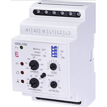 (2471415) Реле контроля напряжения в 3-фазных сетях HRN-43 24 AC/DC 24. ETI
