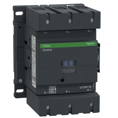 (LC1D115M7) Контактор Tesys D. Iном=115 Aмпер. 55 кВт. 1NO+1NC. Uкат 220V AC. Schneider Electric