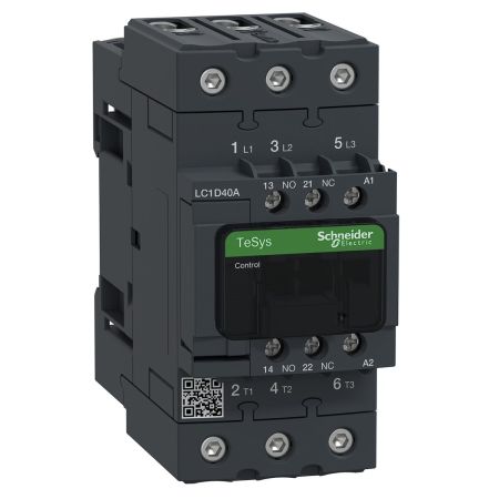 (LC1D40AM7) Контактор Tesys D. Iном=40 Aмпер. 18.5 кВт. 1NO+1NC. Uкат 220V AC. Schneider Electric