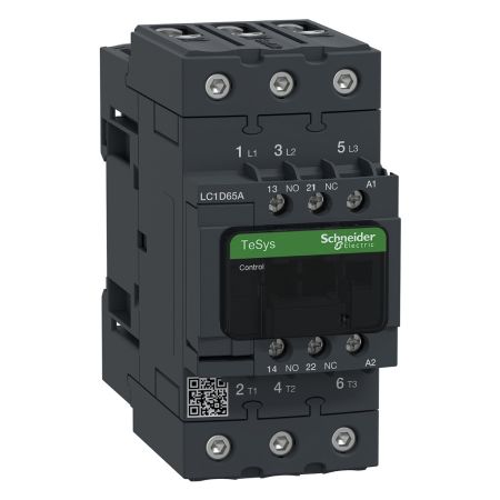 (LC1D65AM7) Контактор Tesys D. Iном=65 Aмпер. 30 кВт. 1NO+1NC. Uкат 220V AC. Schneider Electric