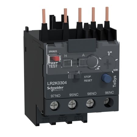 (LR2K0304) Тепловое реле LR2K0304 для контакторов LC1K. Ir=0.36-0.54 Ампер. серия Tesys K. Schneider Electric