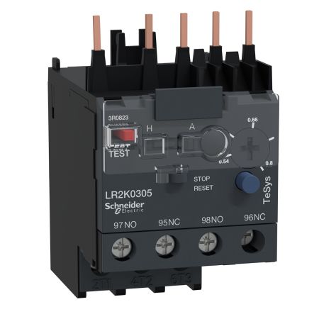 (LR2K0305) Тепловое реле LR2K0305 для контакторов LC1K. Ir=0.54-0.8 Ампер. серия Tesys K. Schneider Electric