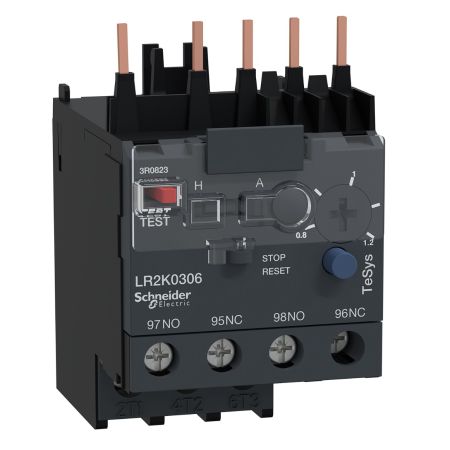 (LR2K0306) Тепловое реле LR2K0306 для контакторов LC1K. Ir=0.8-1.2 Ампер. серия Tesys K. Schneider Electric