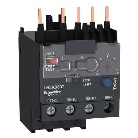 (LR2K0307) Тепловое реле LR2K0307 для контакторов LC1K. Ir=1.2-1.8 Ампер. серия Tesys K. Schneider Electric