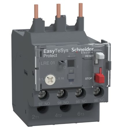 (LRE01) Тепловое реле LRE01 для контакторов LC1E06-LC1E38. Ir=0.1-0.16 Ампер. серия  Tesys E. Schneider Electric