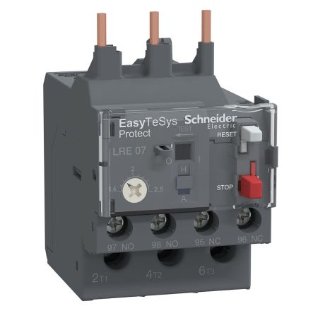 (LRE07) Тепловое реле LRE07 для контакторов LC1E06-LC1E38. Ir=1.6-2.5 Ампер. серия  Tesys E. Schneider Electric