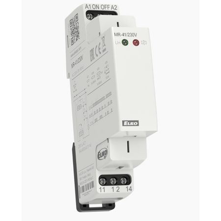 (MR-41/UNI) Импульсное реле MR-41/UNI. AC/DC 12-240 V. электронная версия с тихим контактом 1х16А. сохраняет в памяти свое состояние после отключения питания. индикация состояния. ELKO