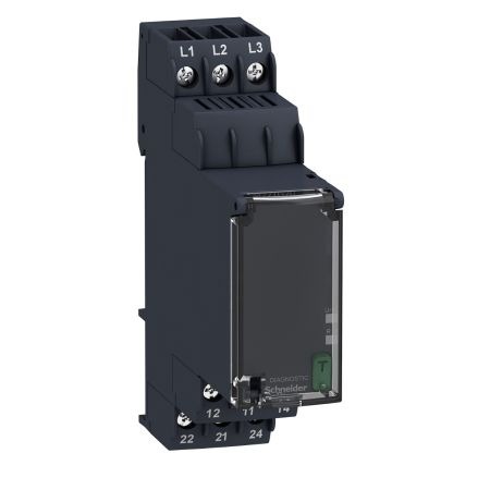 (RM22TG20) Реле контроля чередования обрыва фаз. 2С/О. 8А. 208-480V AC. Schneider Electric