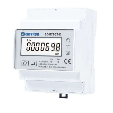 (SDM72CT-D) Счетчик электроэнергии 3ф. без RS485 Вх.5A на Din (Кл. 1.0). Eastron Electronic