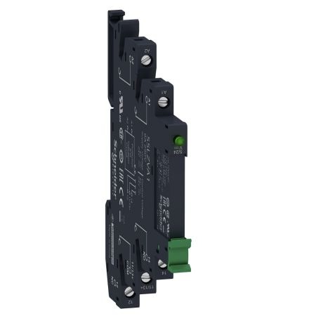 (SSL1D03BDPV) Реле твердотельное + цоколь 1N/O 3.5A. Упр. Сигнал 16-30V DC / Вых. Напр.1-24V DC. винт.. Schneider Electric