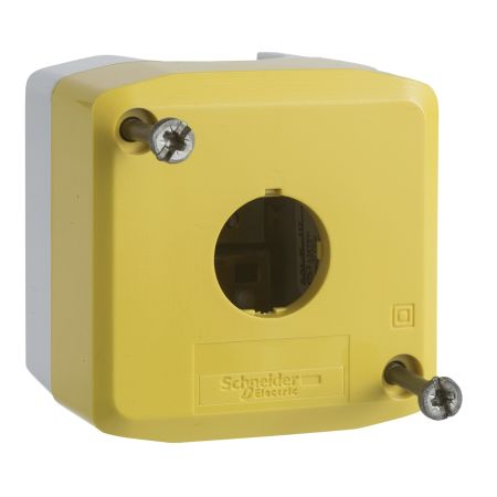 XALK01. Желтый корпус кнопочного поста на 1 элемент  IP65. серия Harmony XALK. Schneider Electric