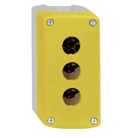 XALK03. Желтый корпус кнопочного поста на 3 элемента IP65. серия Harmony XALK. Schneider Electric
