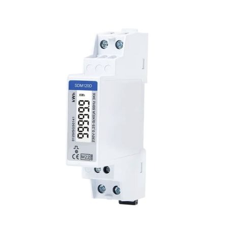 (SDM120D) Счетчик модульный цифровой однофазный 85-276V AC. без RS485. Вх.45A (кл.1). Eastron Electronic