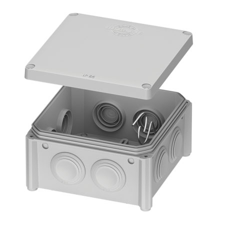 Коробка розподільча пластикова PLANK Electrotechnic PLK6506650 IP55 100x100x50