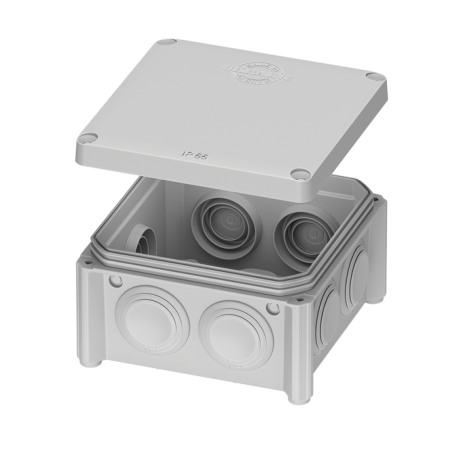 Коробка розподільча пластикова PLANK Electrotechnic PLK6505650 IP55 85x85x40