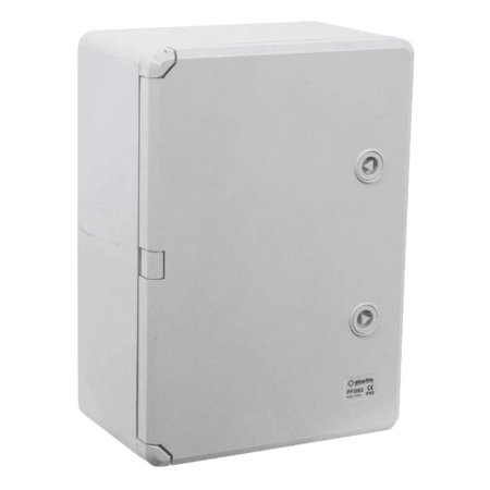 (PP3002) Пластиковый щит с монтажной панелью 250х350х150 IP65. влагозащищенный. непрозрачная дверца. Plastim