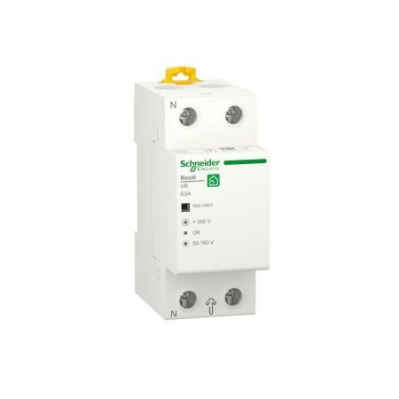 (R9A12663) Однофазное реле напряжения RESI9 1P+N. In-63 А. 195-265V AC. Schneider Electric