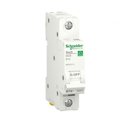 (R9F02110) Автоматический выключатель RESI9 1P In=10 А Un=220-440В Кривая B 6 кА. Schneider Electric