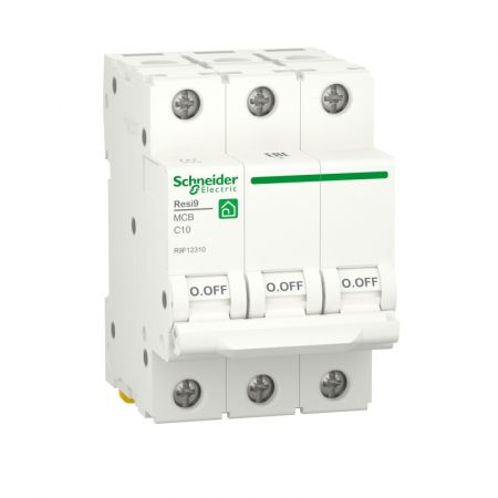 (R9F12310) Автоматический выключатель RESI9 3P In=10 А Un=220-440В Кривая C 6 кА. Schneider Electric