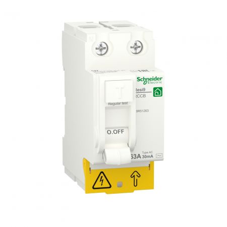 (R9R51263) Устройство защитного отключения RESI9 2 полюса 63A 30мА AC. Schneider Electric