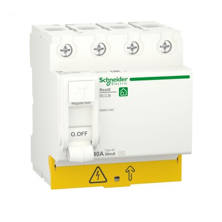 (R9R51440) Устройство защитного отключения RESI9 4 полюса 40A 30мА AC. Schneider Electric