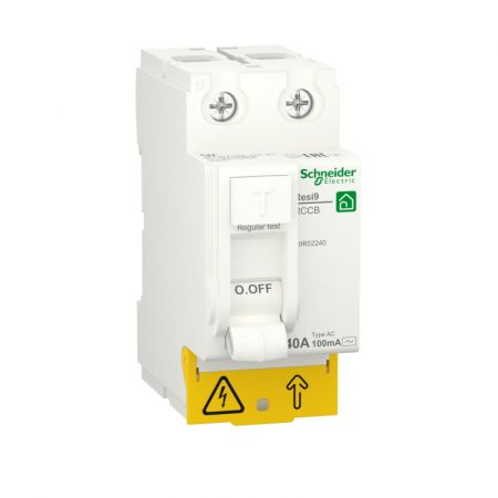 (R9R52240) Устройство защитного отключения RESI9 2 полюса 40A 100мА AC. Schneider Electric