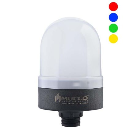 Проблесковый маяк SNT-74-RGB. 70мм. 12-24V DC. Mucco