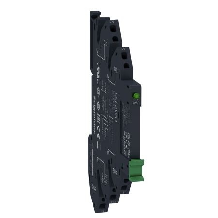 (SSL1D03BDPR) Реле твердотельное + цоколь 1N/O 3.5A. Упр. Сигнал 16-30V DC / Вых. Напр.1-24V DC. пруж.. Schneider Electric