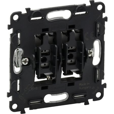 752028 Двухклавишный переключатель Valena In'Matic.автоматические зажимы.Legrand