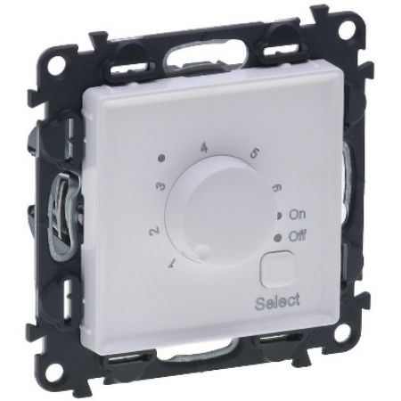 752134 Термостат для теплых полов Valena LIFE 16А 250В.белый.винтовые зажимы.Legrand