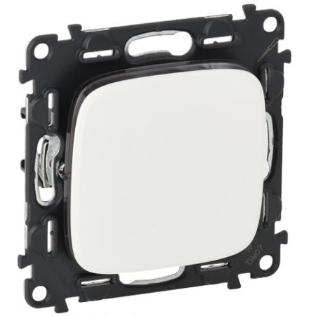 752706 Одноклавишный переключатель Valena ALLURE 10АХ 250В.белый.автоматические зажимы.Legrand