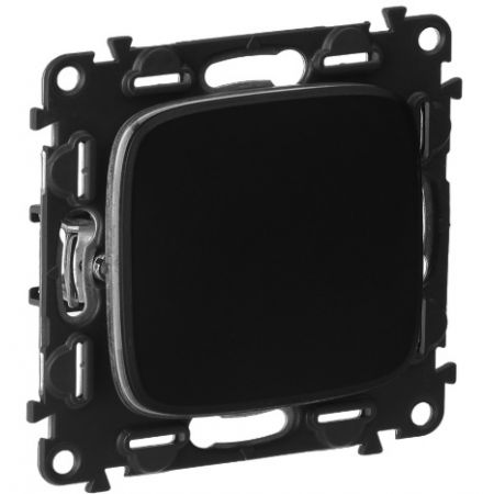 752916 Двухклавишный переключатель Valena ALLURE 10АХ 250В.графит.автоматические зажимы.Legrand