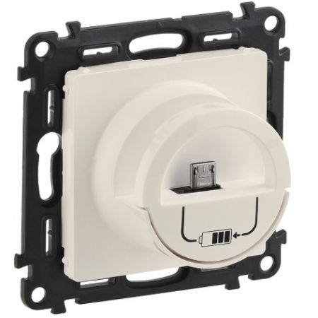 753012 Док станция с зарядкой Micro USB Valena LIFE.слоновая кость.Legrand