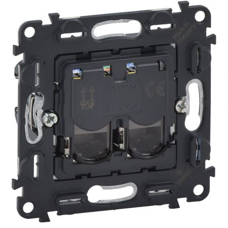 753049 Двойная компьютерная розетка RJ45 кат6а STP Valena In'Matic.Legrand