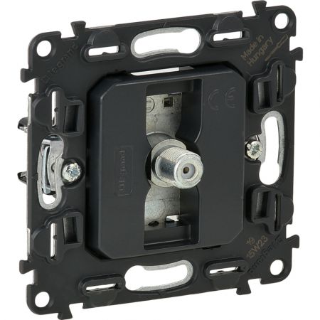 753090 Телевизионная розетка TV ''Звезда'' штекер F Valena In'Matic.Legrand