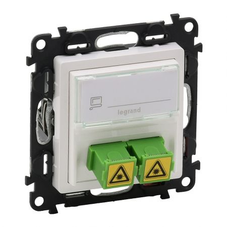 753130 Розетка для оптоволоконных кабелей  2SС APС Valena LIFE белая.Legrand