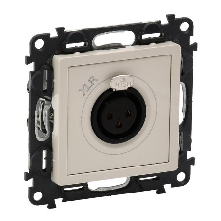 753273 Розетка XLR 3-полюсная.гнездо.Valena LIFE слоновая кость.Legrand