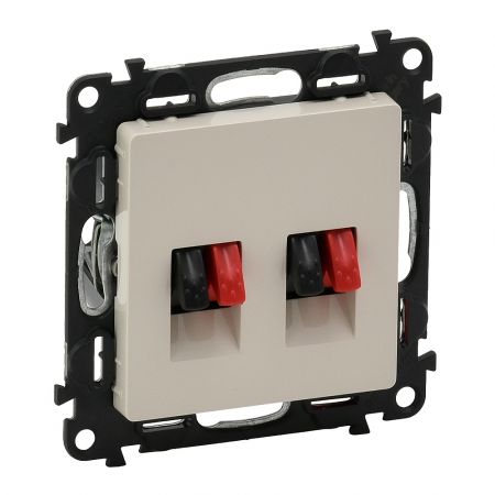 753578 Двойная аудио розетка  Valena LIFE. слоновая кость.Legrand