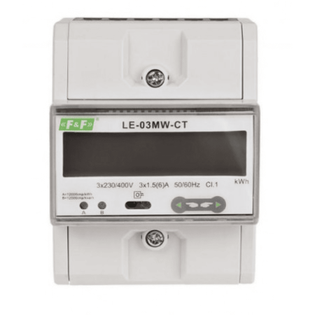 (LE-03MW-CT) Счетчик электроэнергии. трехфазный. LE-03MW-CT. Modbus RTU. трансформаторного подключения. F&F