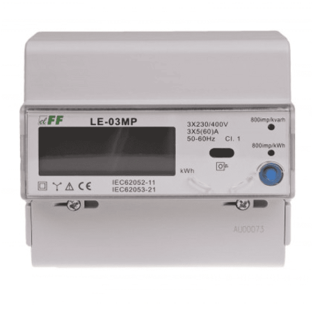 (LE-03MP) Счетчик электроэнергии. трехфазный. LE-03MP.MODBUS RTU. с внутренним реле. F&F