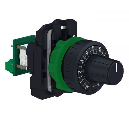 (XB5AD912R100K) Потенциометр сопротивление 100 кОм. IP66. серия XB5. Schneider Electric