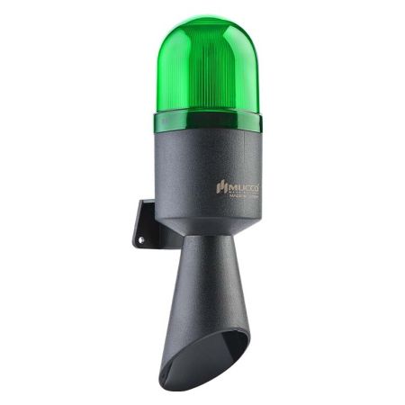 Светодиодный гудок SNT-B712-2. 40-260V AC/DC. зеленый. Mucco