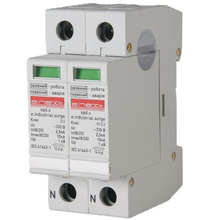 (i0340010) Устройство для защиты от импульсных перенапряжений.industrial.surge.spd.s.1.1. класс D. 1р+1р. E.NEXT