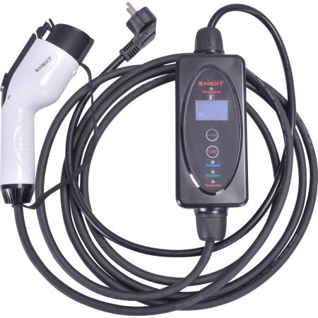 (p085001) Переносная зарядная станция e.charge.portable.T1-SCHUKO.1L3 230В. 6-16А. разъем: SCHUKO/Т1. длина: 1м/4м. E.NEXT