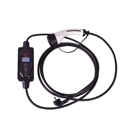 (p085002) Переносная зарядная станция e.charge.portable.T2-SCHUKO.1L3 230В. 6-16А. разъем: SCHUKO/Т2. длина: 1м/4м. E.NEXT