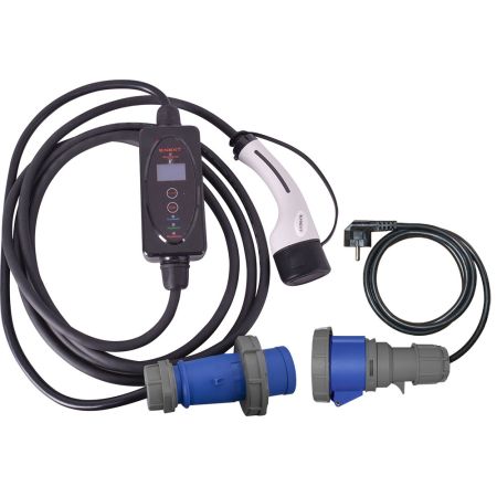 (p085003) Переносная зарядная станция e.charge.portable.T2-CEE.1L7 230В. 6-32А. разъем: СЭЕ/Т2. длина: 1м/4м. E.NEXT