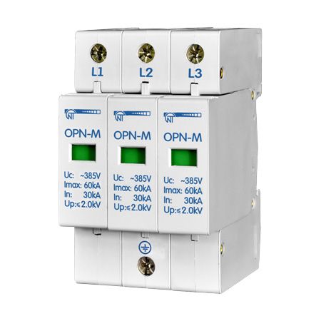(ОПН-М (3S)) Ограничитель перенапряжения ОПН-М (3S) 30кА 385V 3P. Новатек-Электро