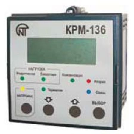 (КРМ-136) Контроллер реактивной мощности 3ф. 6 ступеней